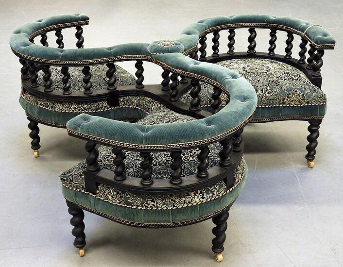 Viktorijas laika sarunu krēsls... Autors: Zibenzellis69 12 iespaidīgas lietas no pagātnes, kuru dizains un mērķis var ļoti pārsteigt