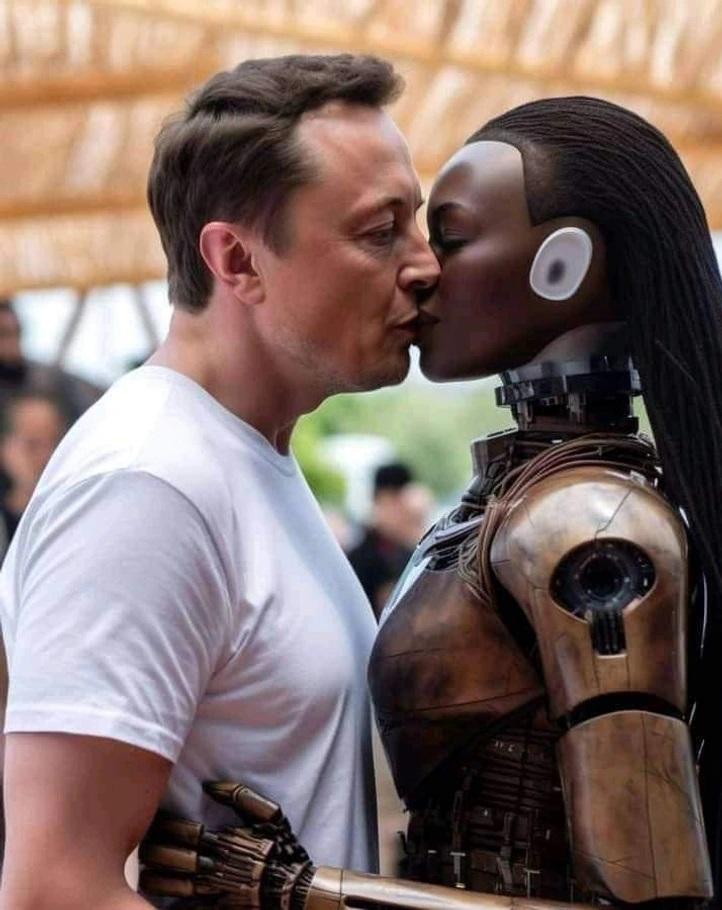 Lai gan Elons Masks viņus dēvē... Autors: Lestets Īlona Maska strīdīgais robota skūpsts rada neizpratni internetā: "Kas viņa ir?"