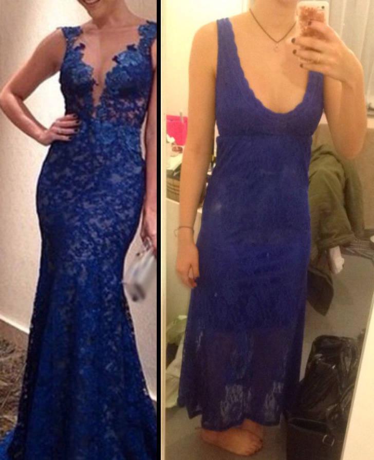 Divas pilnīgi dažādas kleitas... Autors: matilde 10+ reizes, kad cilvēki sāka raudāt, saņemot internetā pasūtītās preces