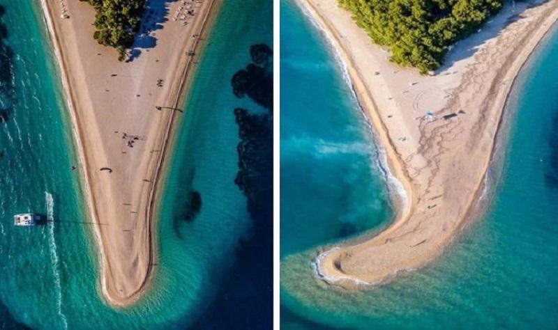 Zlatni Ranas pludmale... Autors: Lestets 18 fotoattēli pirms un pēc, kas parāda laika spēku
