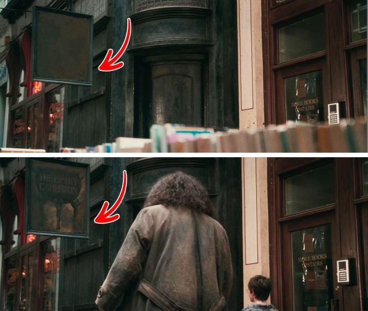 Izkārtne kura redzama tikai... Autors: The Diāna Sīkas detaļas no Harija Potera filmām, kuras daudzi nezina