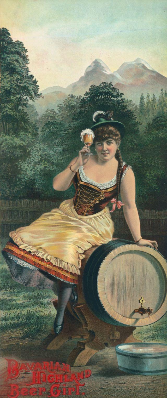 Bavārijas augstienes alus... Autors: Zibenzellis69 Alus reklāmas plakāti no 19. gadsimta