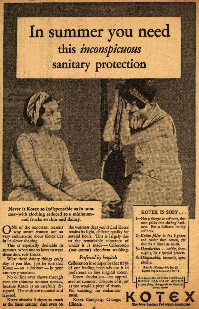 Mēģinot tirgot sieviescaronu... Autors: Zibenzellis69 Interesantas un jautras senlaicīgas sieviešu higiēnas reklāmas no 20. gs. sākuma